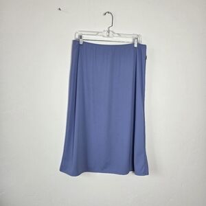Vintage Baby O Clothing Skirt Straight Midi Periwinkle Blue Made In USA Size 16